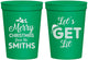 Personalized Christmas 16 oz Stadium Cups - Lets Get Lit | 280001