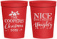 Personalized Christmas 16 oz Stadium Cups - Naughty Or Nice | 280008