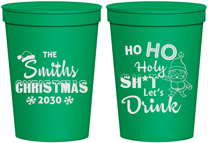 Personalized Christmas 16 oz Stadium Cups - Elf | 280009
