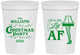 Personalized Christmas 16 oz Stadium Cups - Lit Af | 280011