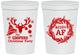 Personalized Christmas 16 oz Stadium Cups - Merry Af | 280014