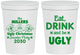 Personalized Christmas 16 oz Stadium Cups - Ugly Sweater | 280023