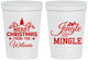 Personalized Christmas 16 oz Stadium Cups - Jingle And Mingle | 280034