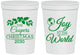 Personalized Christmas 16 oz Stadium Cups - Joy To The World | 280035