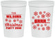 Personalized Christmas 16 oz Stadium Cups - Snowflakes | 280042