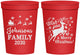 Personalized Christmas 16 oz Stadium Cups - Reindeer | 280044