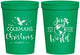 Personalized Christmas 16 oz Stadium Cups - Joy To The World | 280045