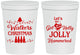 Personalized Christmas 16 oz Stadium Cups - Let Is Snow | 280050