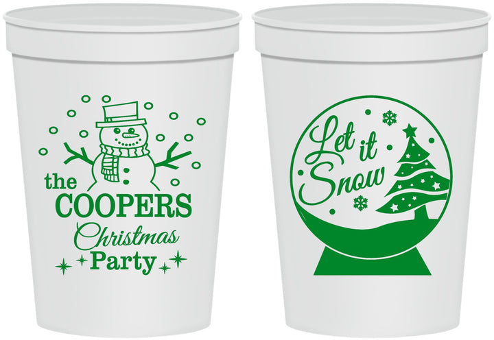 Personalized Christmas 16 oz Stadium Cups - Lets Get Lit | 280051