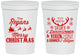 Personalized Christmas 16 oz Stadium Cups - Reindeer | 280062