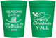 Personalized Christmas 16 oz Stadium Cups - Texas | 280077