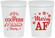 Personalized Christmas 16 oz Stadium Cups - Merry Af | 280078