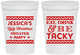 Personalized Christmas 16 oz Stadium Cups - Eat Drink Tacky | 280082