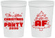 Personalized Christmas 16 oz Stadium Cups - Lit Af | 280090