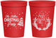 Personalized Christmas 16 oz Stadium Cups - Snowman | 280096