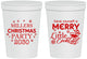 Personalized Christmas 16 oz Stadium Cups - Cocktail | 280098