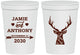 Personalized Wedding 16 oz Stadium Cups - Deer | 282