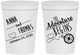 Personalized Wedding 16 oz Stadium Cups - The Adventure Begins | 284