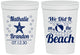 Personalized Wedding 16 oz Stadium Cups - We Did It On The Beach | 287