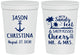 Personalized Wedding 16 oz Stadium Cups - Sandy Feet Salty Kisses | 290