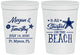 Personalized Wedding 16 oz Stadium Cups - Started On The Beach | 295