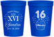 Personalized 16th Birthday 16 oz Stadium Cups - Cupcake | 300007