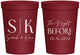 Personalized Rehearsal Dinner 16 oz Stadium Cups - The Night Before | 30009
