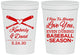 Personalized Wedding 16 oz Stadium Cups - Baseball | 301