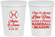 Personalized Wedding 16 oz Stadium Cups - Baseball | 303