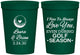Personalized Wedding 16 oz Stadium Cups - Golf | 305
