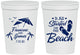 Personalized Wedding 16 oz Stadium Cups - Started On The Beach | 310