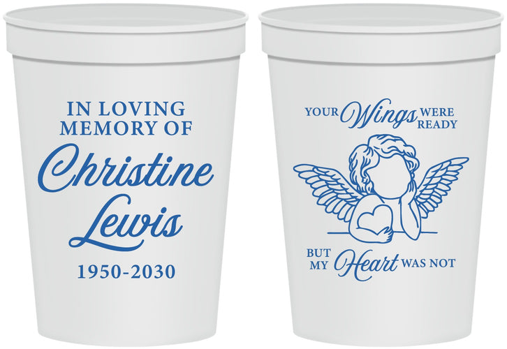 Personalized Memorial 16 oz Stadium Cups - In Loving Memory | 310000
