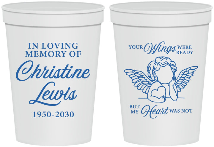 Personalized Memorial 16 oz Stadium Cups - In Loving Memory | 310000