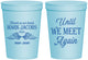 Personalized Memorial 16 oz Stadium Cups - Until We Meet Again | 310002