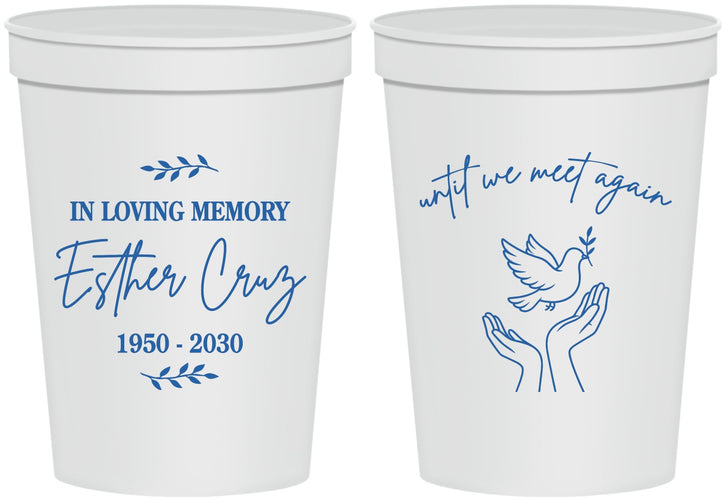 Personalized Memorial 16 oz Stadium Cups - In Loving Memory | 310004