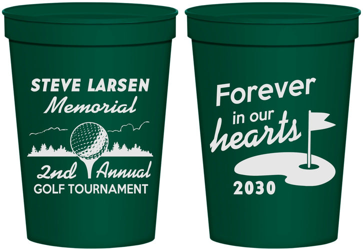 Personalized Memorial 16 oz Stadium Cups - Forever In Our Hearts | 310006