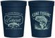 Personalized Memorial 16 oz Stadium Cups - Gone Fishing | 310022