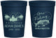 Personalized Memorial 16 oz Stadium Cups - Gone Fishing | 310024