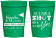 Personalized Wedding 16 oz Stadium Cups - Took A Shot Golf | 320