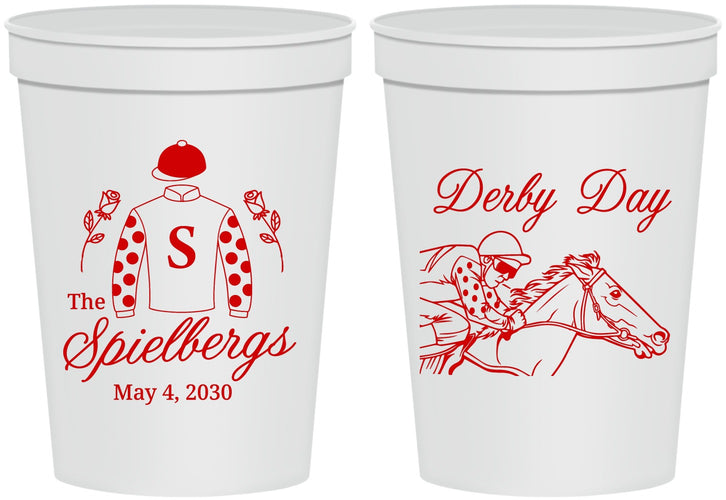 Personalized Derby Day 16 oz Stadium Cups - Horses | 320007
