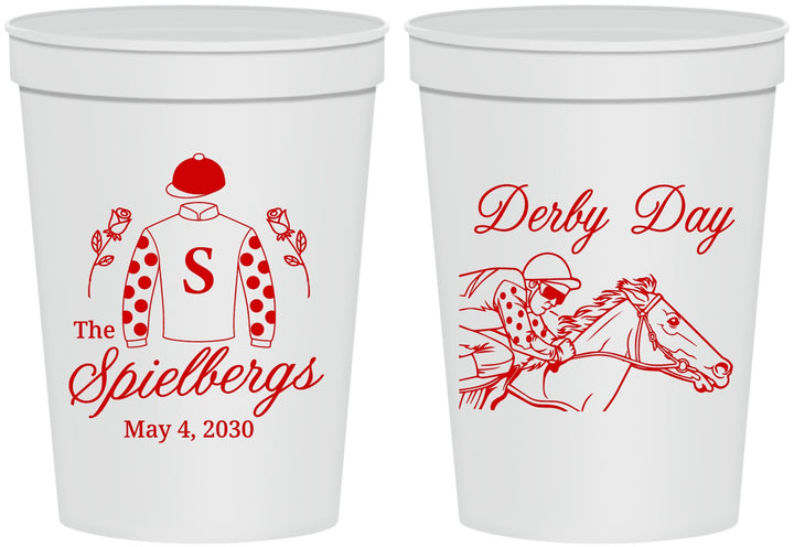 Personalized Derby Day 16 oz Stadium Cups - Horses | 320007