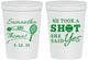 Personalized Wedding 16 oz Stadium Cups - Took A Shot Tennis | 321