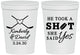 Personalized Wedding 16 oz Stadium Cups - Took A Shot Hockey | 323