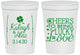 Personalized Wedding 16 oz Stadium Cups - Lucky In Love | 328