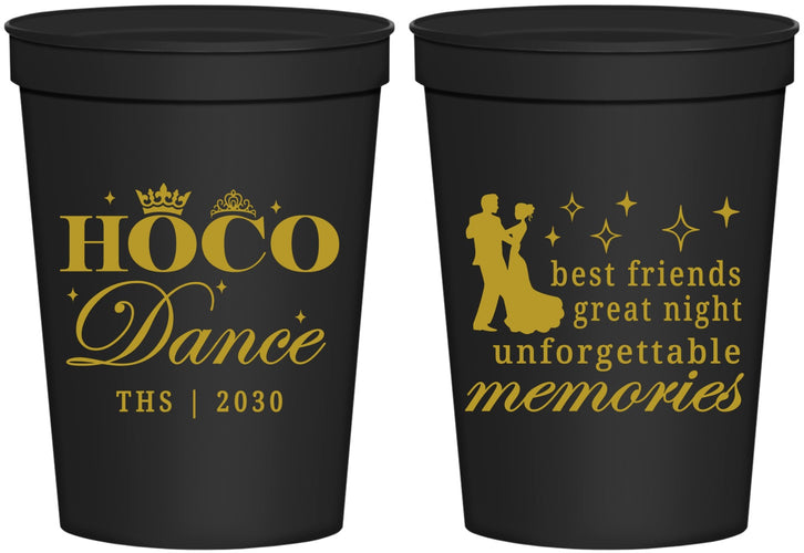 Personalized Homecoming 16 oz Stadium Cups - Hoco Dance | 330007