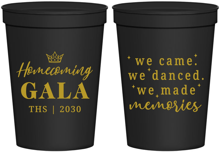 Personalized Homecoming 16 oz Stadium Cups - Danced Made Memories | 330008