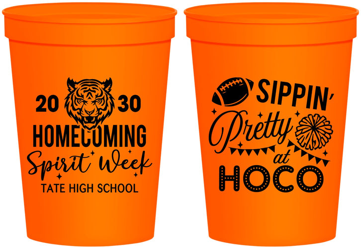 Personalized Homecoming 16 oz Stadium Cups - Hoco Spirit Week | 330014