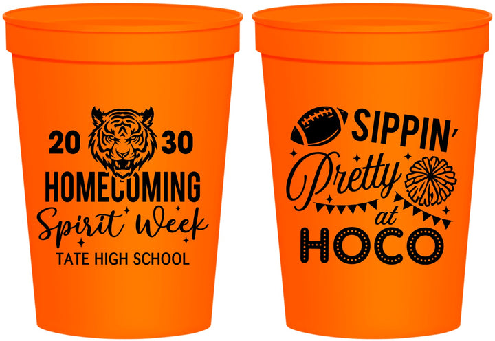 Personalized Homecoming 16 oz Stadium Cups - Hoco Spirit Week | 330014