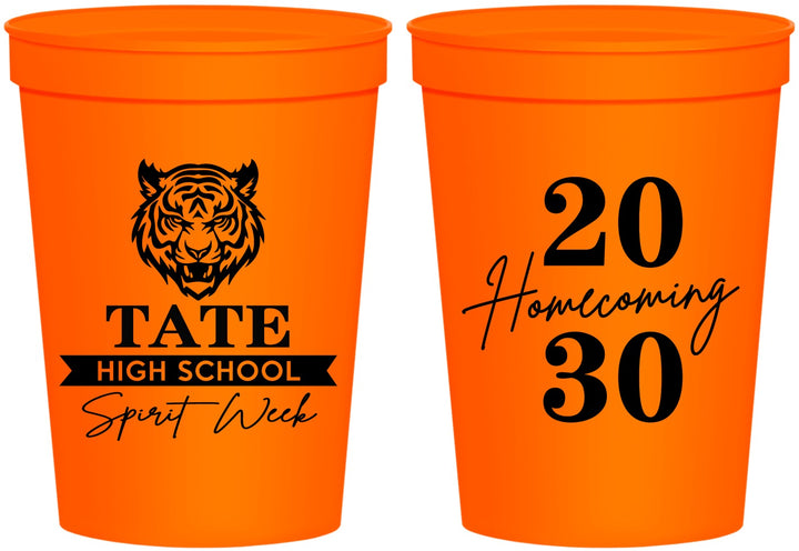 Personalized Homecoming 16 oz Stadium Cups - Hoco Spirit Week | 330015