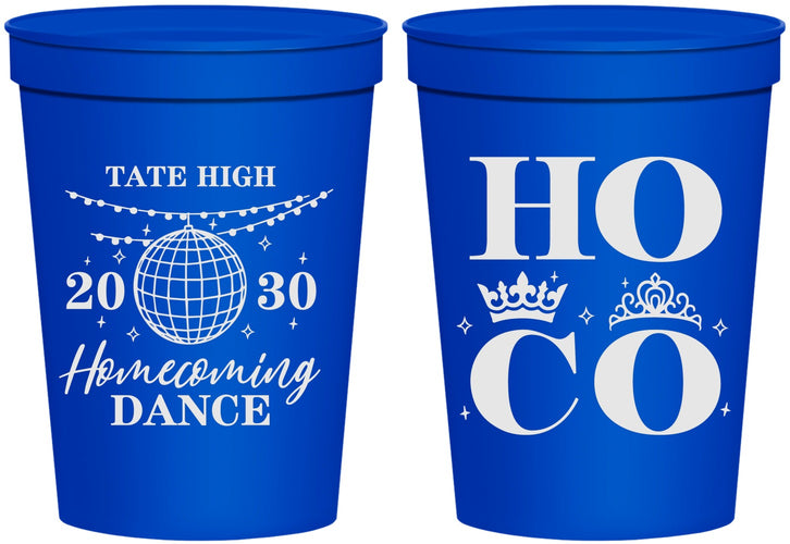 Personalized Homecoming 16 oz Stadium Cups - Hoco Dance | 330016